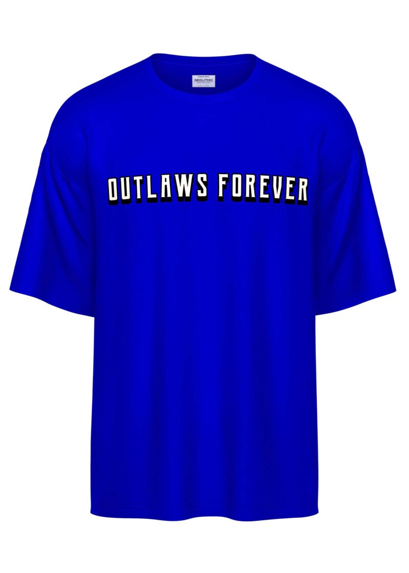Outlaws Forever Printed Oversized T Shirt - Image 6