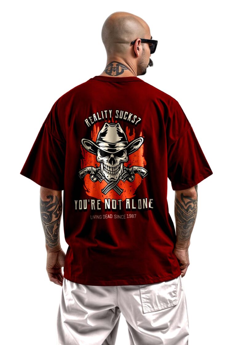 Outlaws Forever Printed Oversized T Shirt