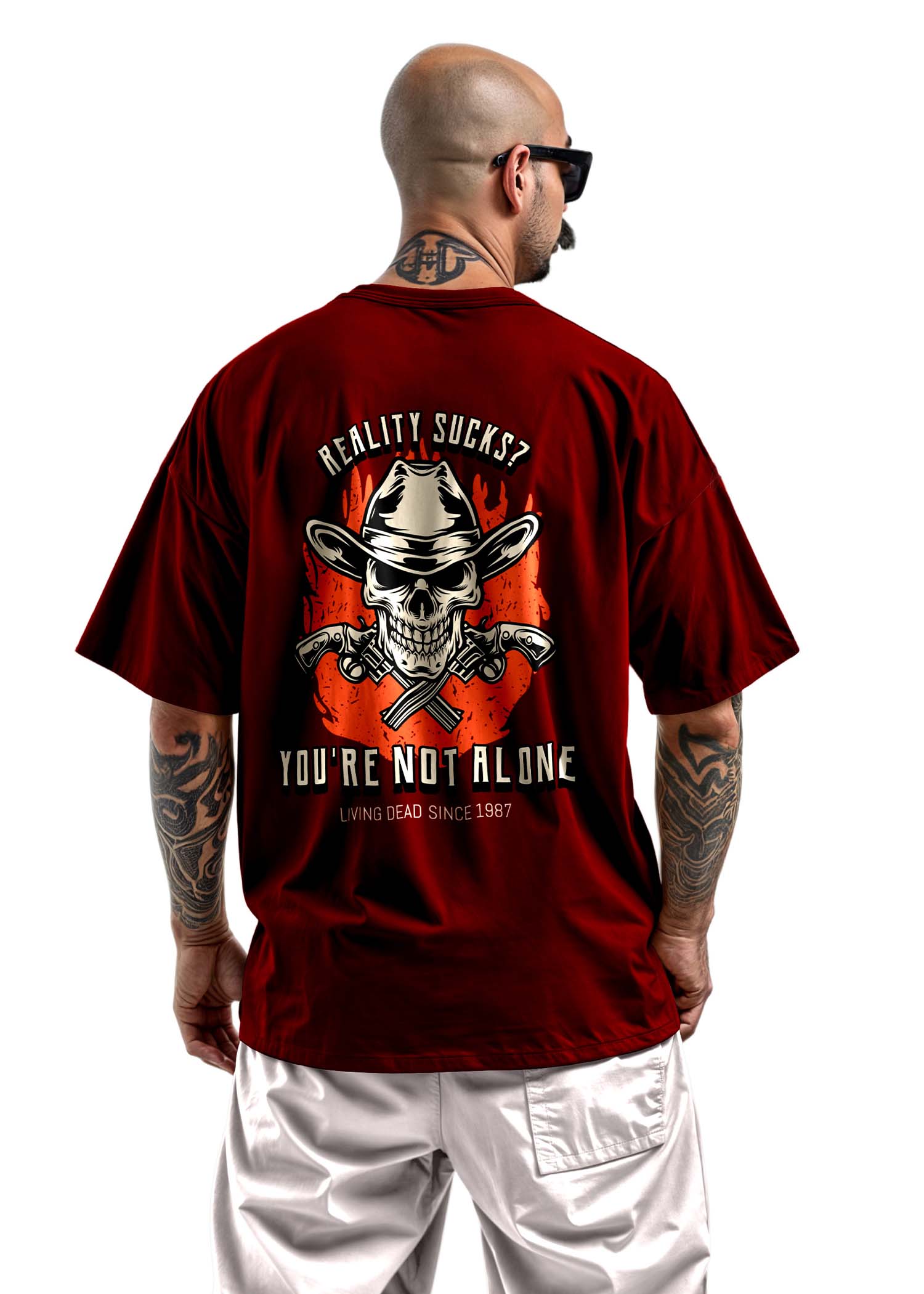 Outlaws Forever Printed Oversized T Shirt