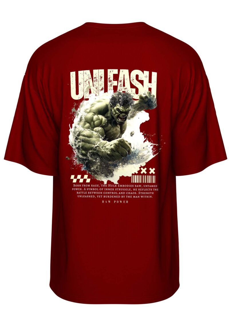 Unleash the Fury Printed Oversized T Shirt - Image 3