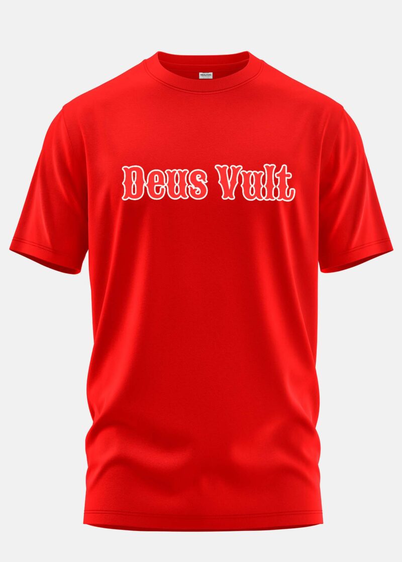 Deus Vult Printed Regular Fit T Shirt