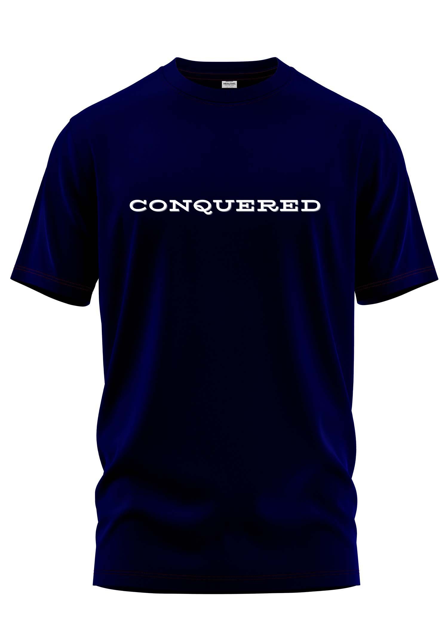 Conquered Printed Regular Fit T Shirt