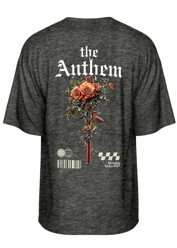 The Anthem x Rock Oversized Tee – Charcoal