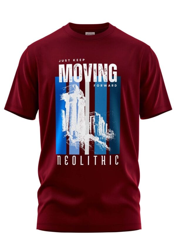 Just Keep Moving Forward Printed Regular Fit T Shirt