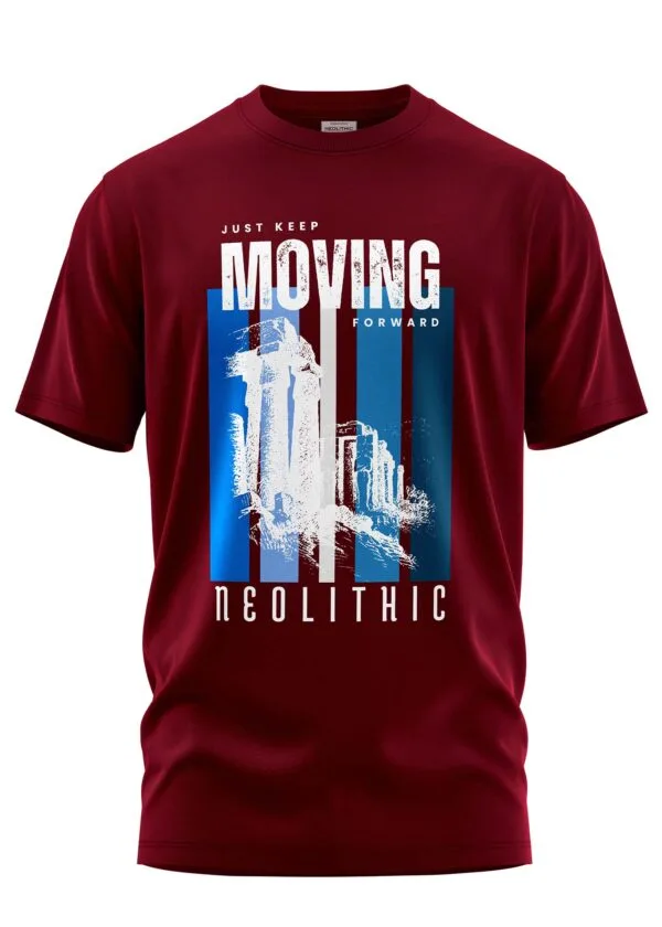 Just Keep Moving Forward Printed Regular Fit T Shirt
