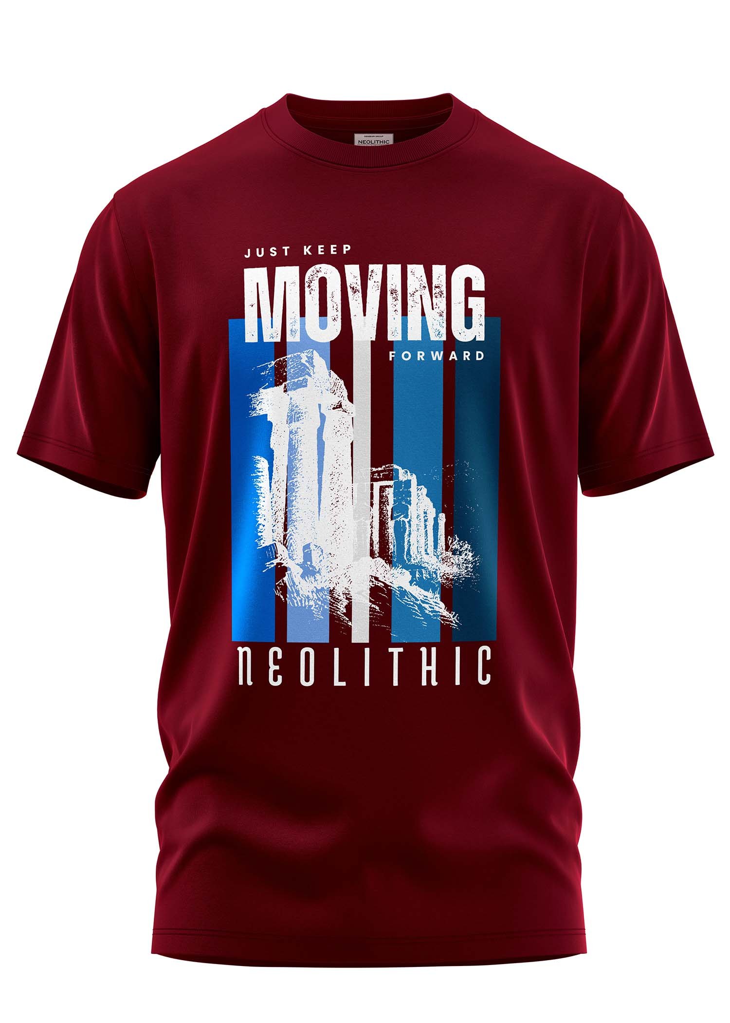 Just Keep Moving Forward Printed Regular Fit T Shirt