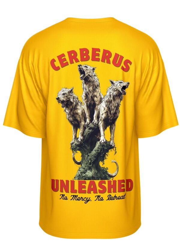 Cerberus Unleashed – Hound of Hades Oversized Tee - Image 2