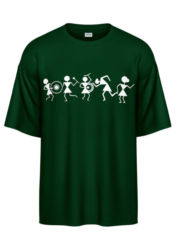 Rhythm of the Ancients Oversized Tee - Image 2
