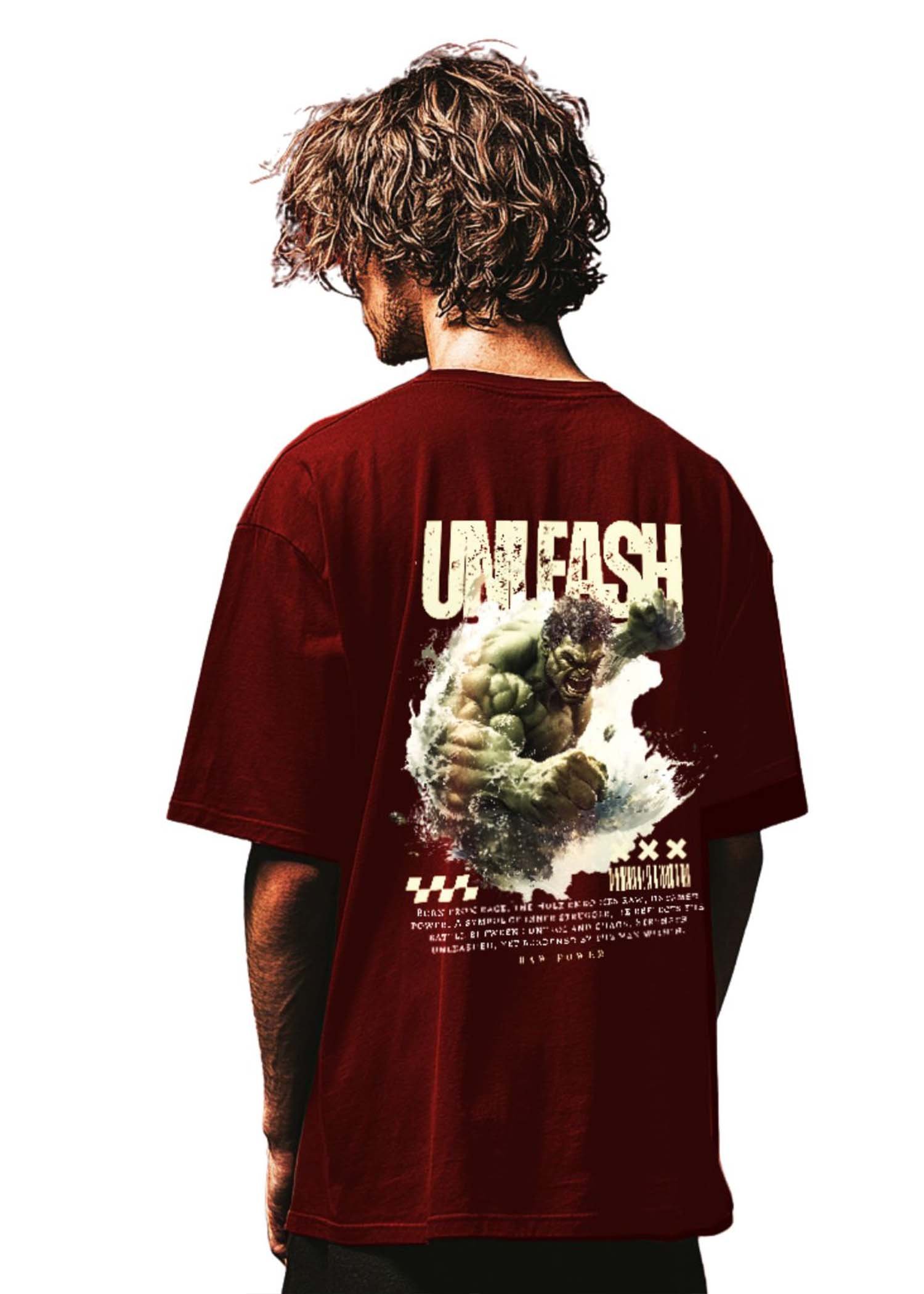 Unleash the Fury Printed Oversized T Shirt