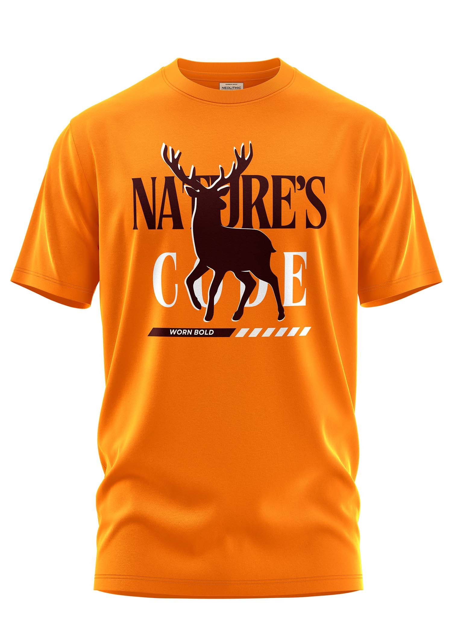 Nature’s Code Printed Regular Fit Tee