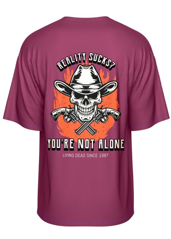 Outlaws Forever Printed Oversized T Shirt - Image 7