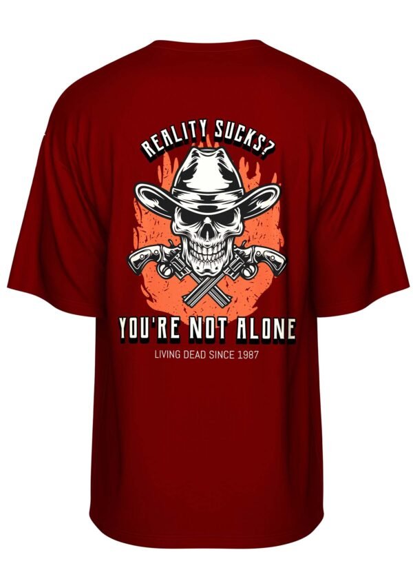 Outlaws Forever Printed Oversized T Shirt - Image 3