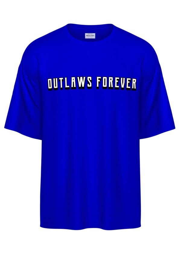 Outlaws Forever Printed Oversized T Shirt - Image 4