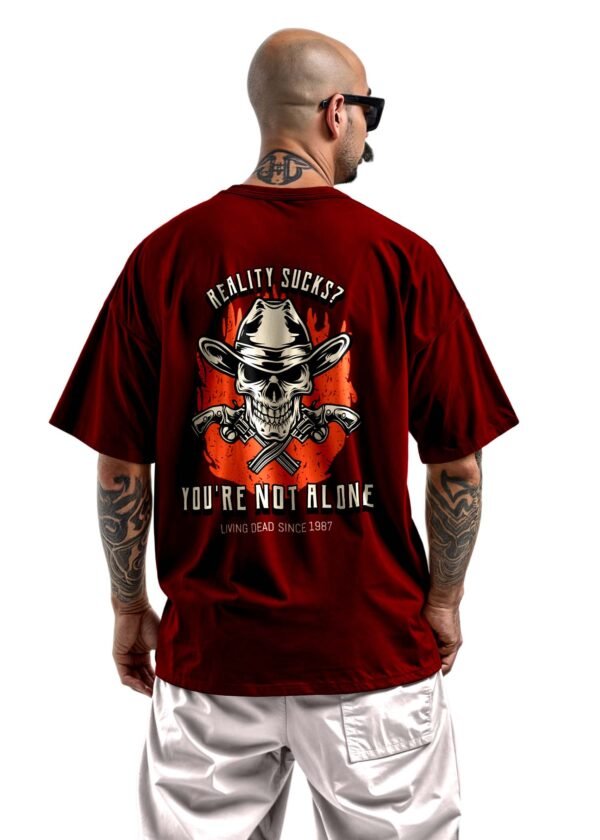 Outlaws Forever Printed Oversized T Shirt