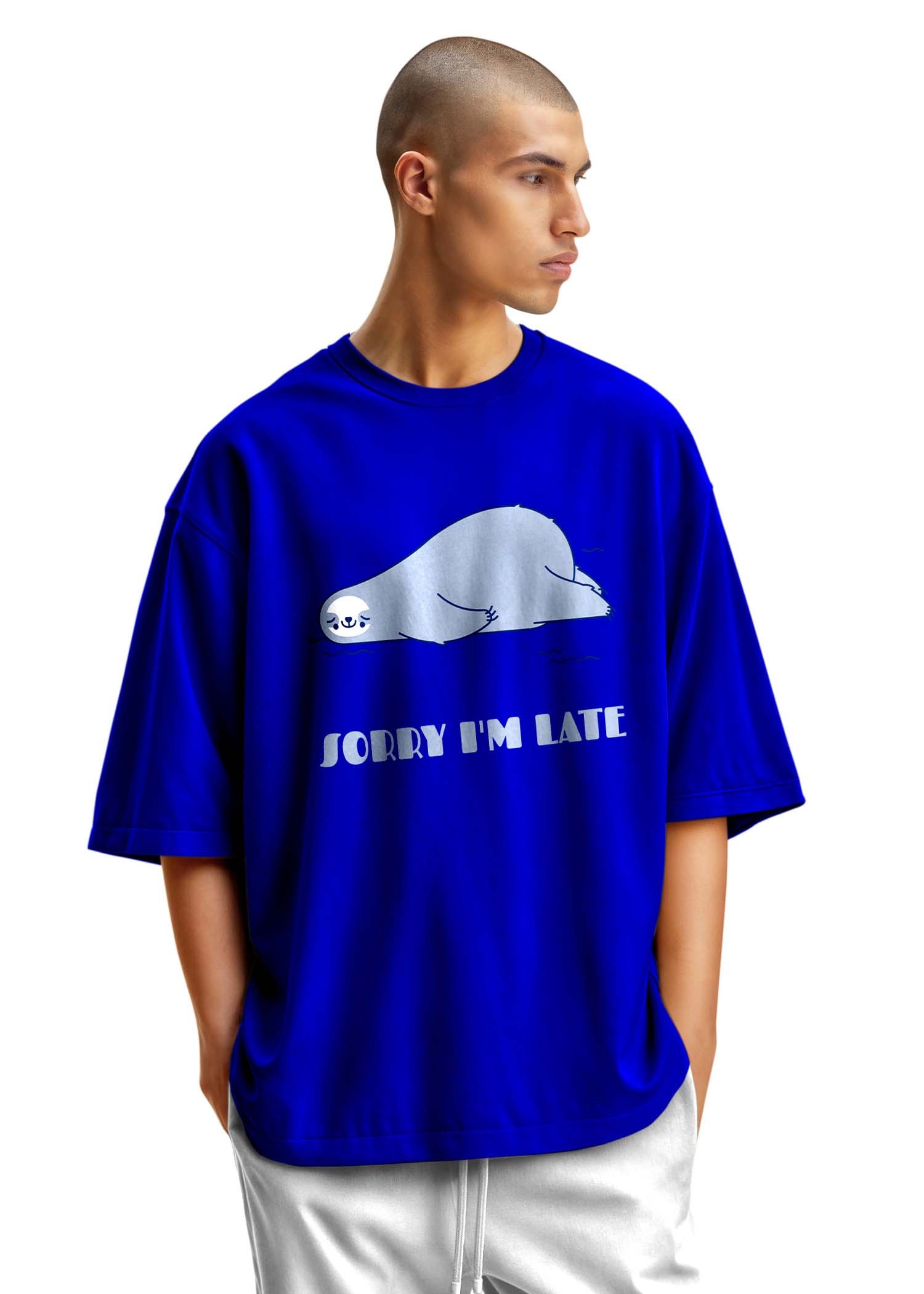 Sorry I’m Late Oversized T Shirt