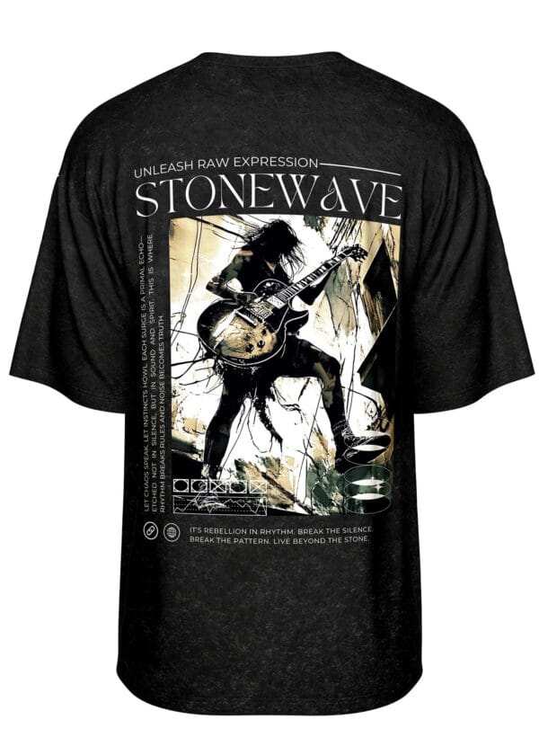 Stonewave Oversized T-Shirt of Raw Rhythm - Image 3