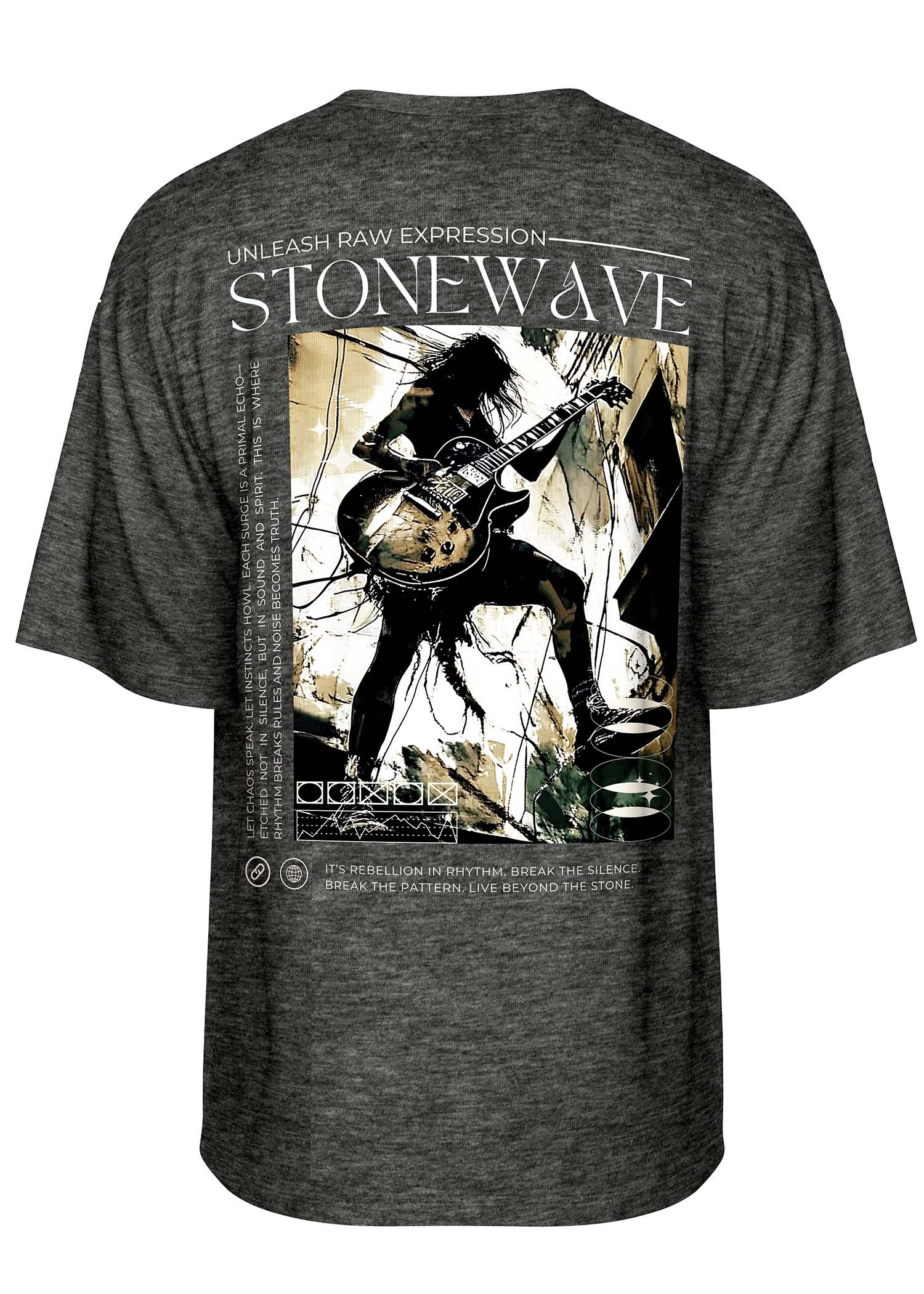 Stonewave Oversized T-Shirt of Raw Rhythm
