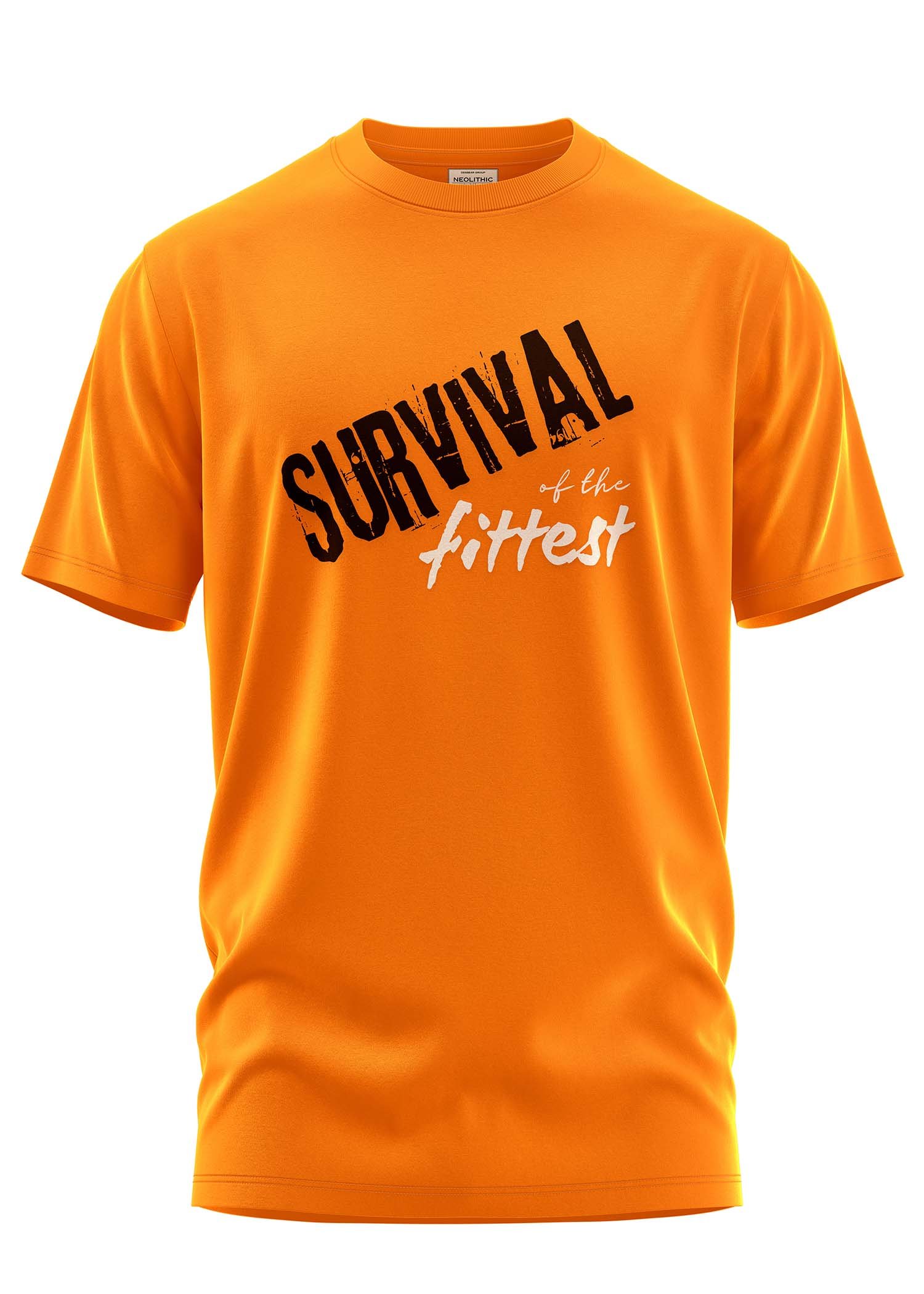 Survival Of The Fittest Printed Regular Fit Tee