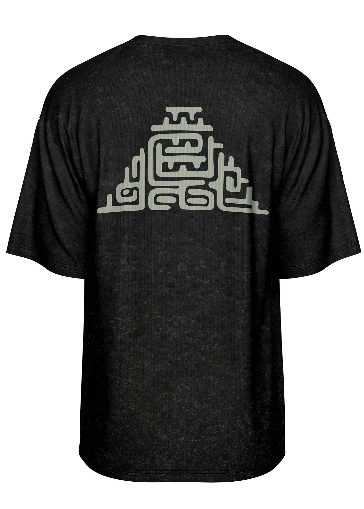 Mayan Temple Design Oversized Tee