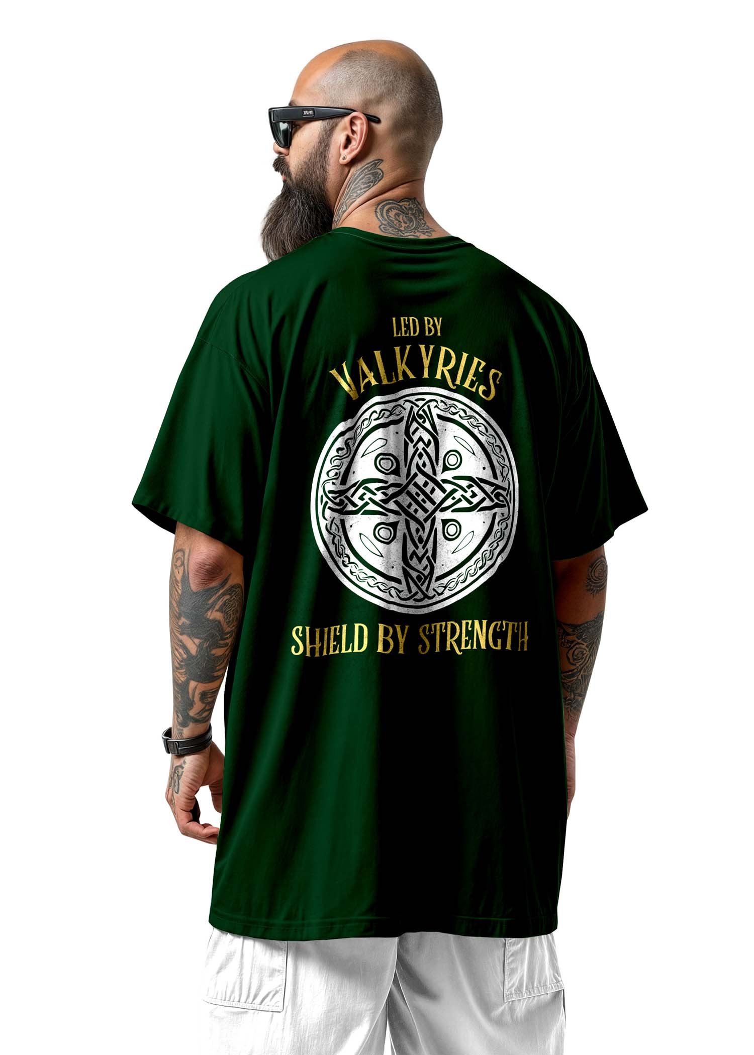 Valkyrie Shield Printed Oversized Tee