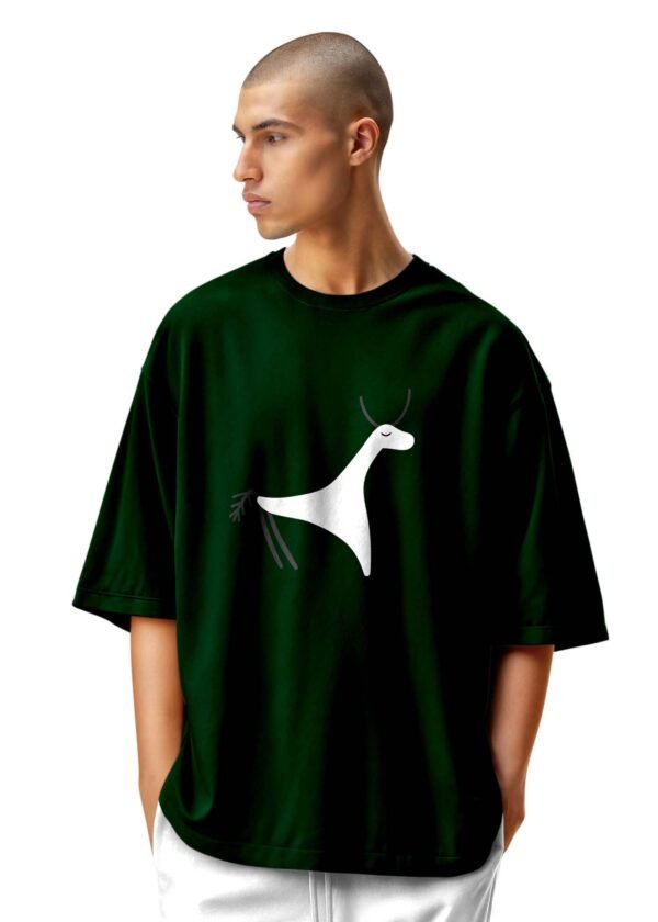 Cave Art Deer Oversized Tee