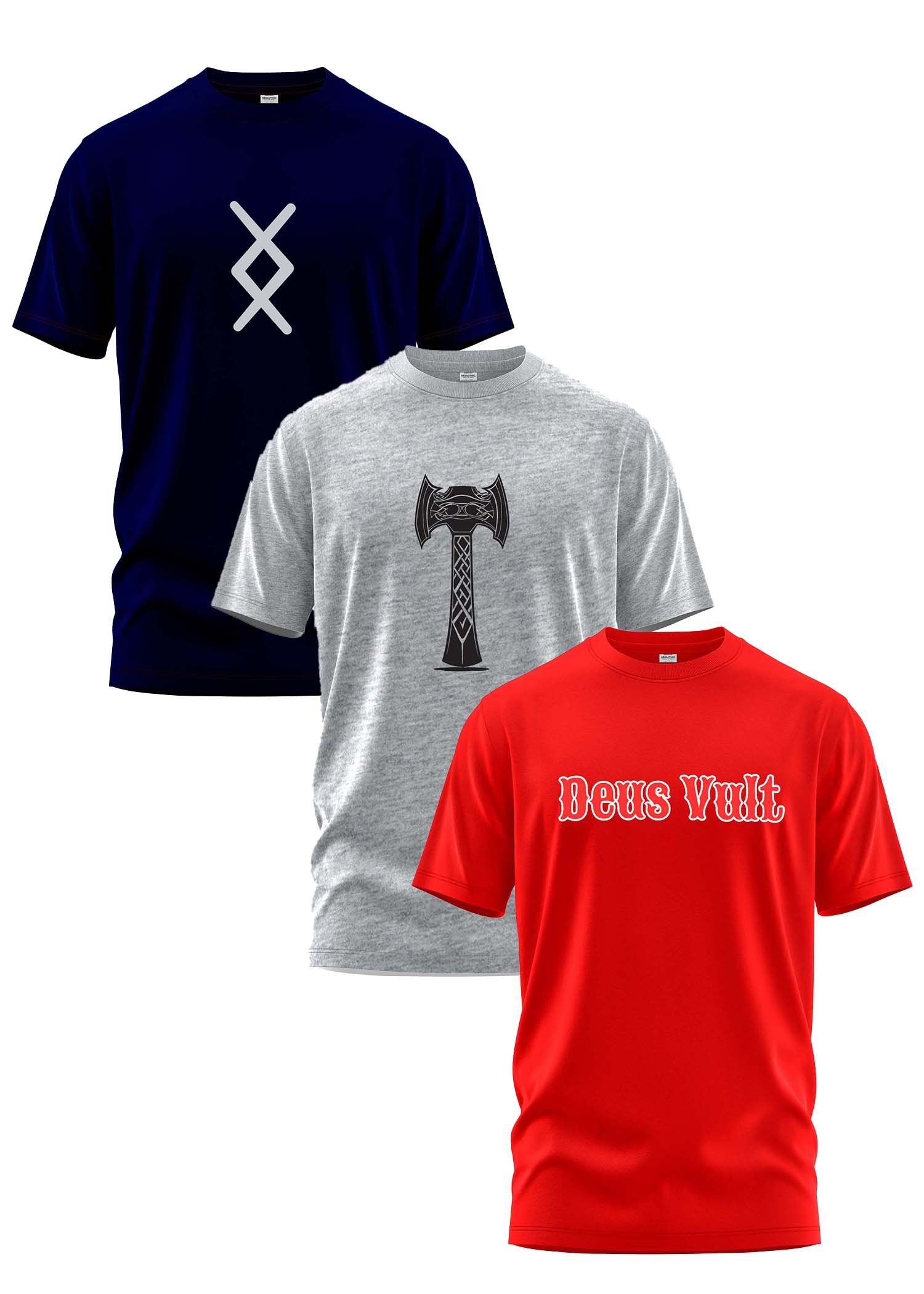 Neolithic Trio – Printed 3 T Shirts