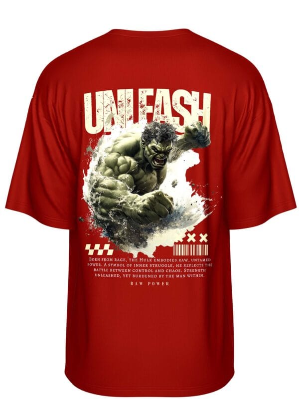 Unleash the Fury Printed Oversized T Shirt