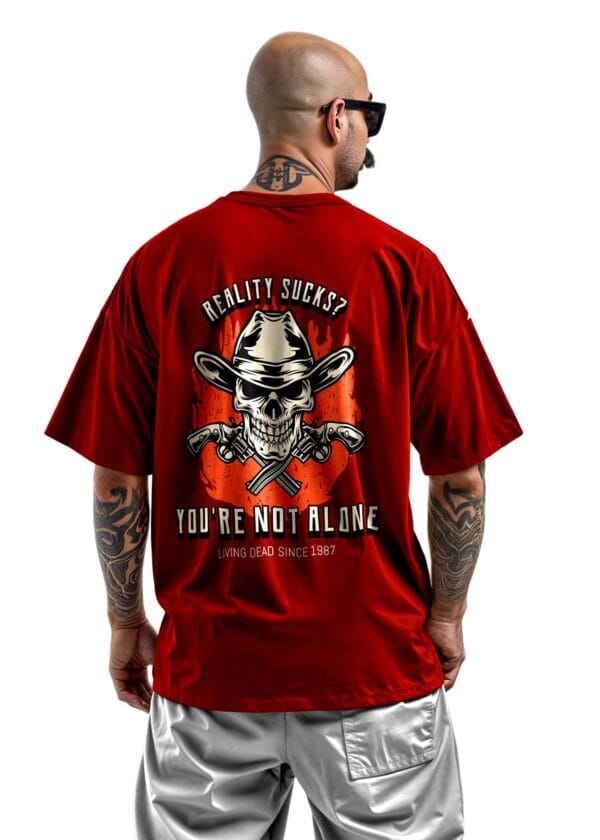 Outlaws Forever Printed Oversized T Shirt
