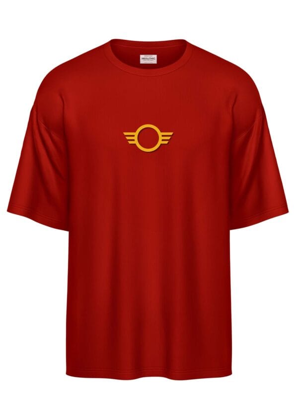 Know Thyself Oversized Maroon T-Shirt - Image 2
