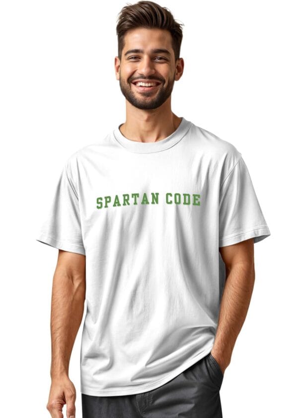 Spartan Code Printed Regular Fit T Shirt