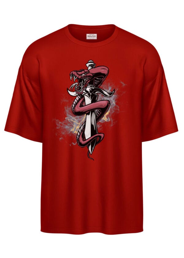 Fang & Flame Oversized T Shirt - Image 2