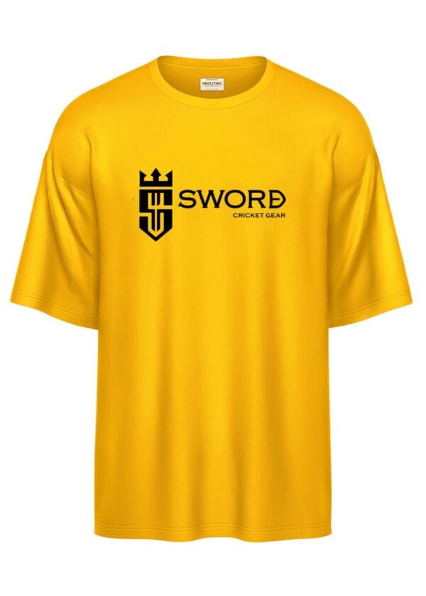 Fearless Cricket Warrior – Sword Edition Oversized tee - Image 6