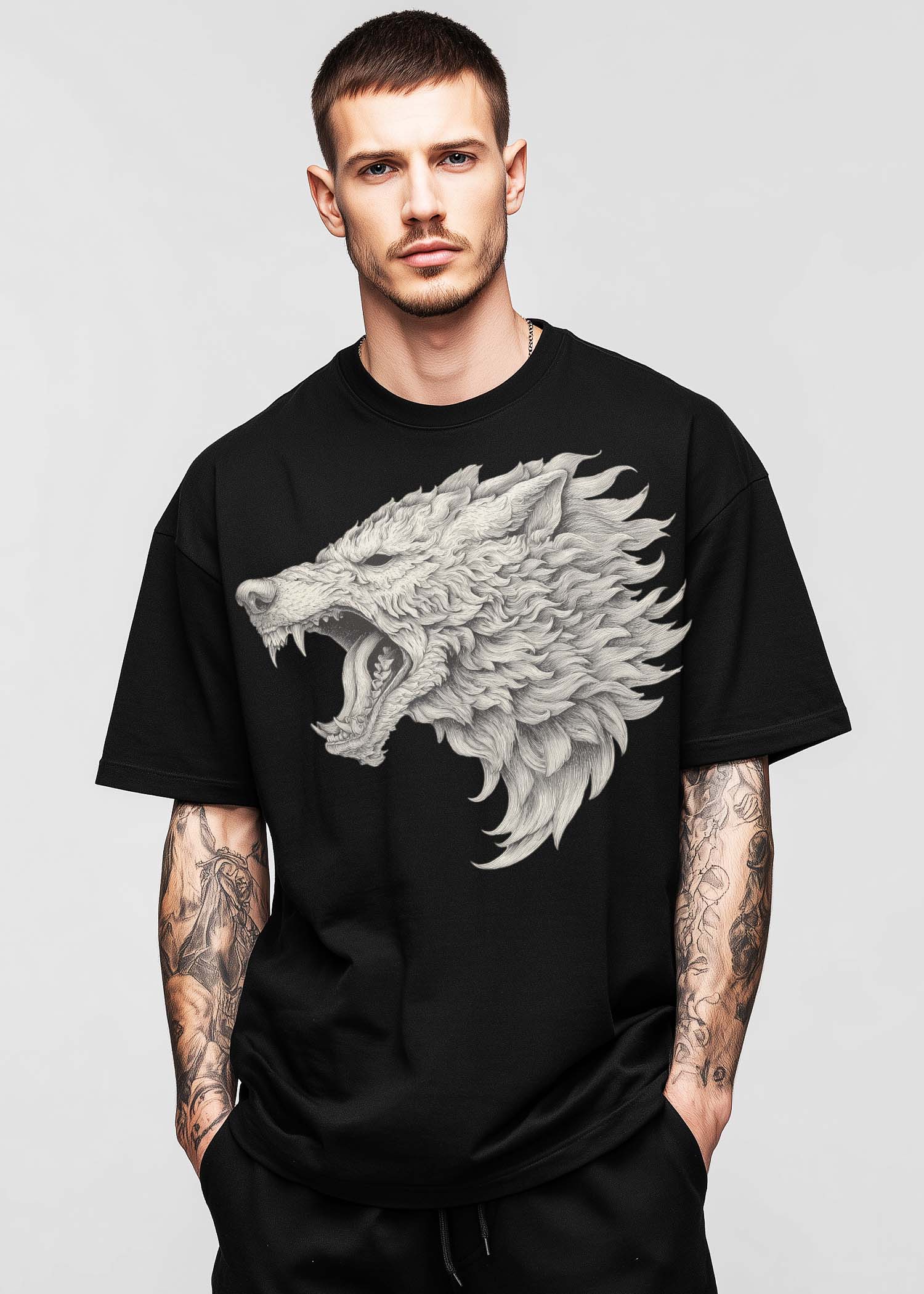 Fenrir – The Unchained Wolf | Oversized Tee