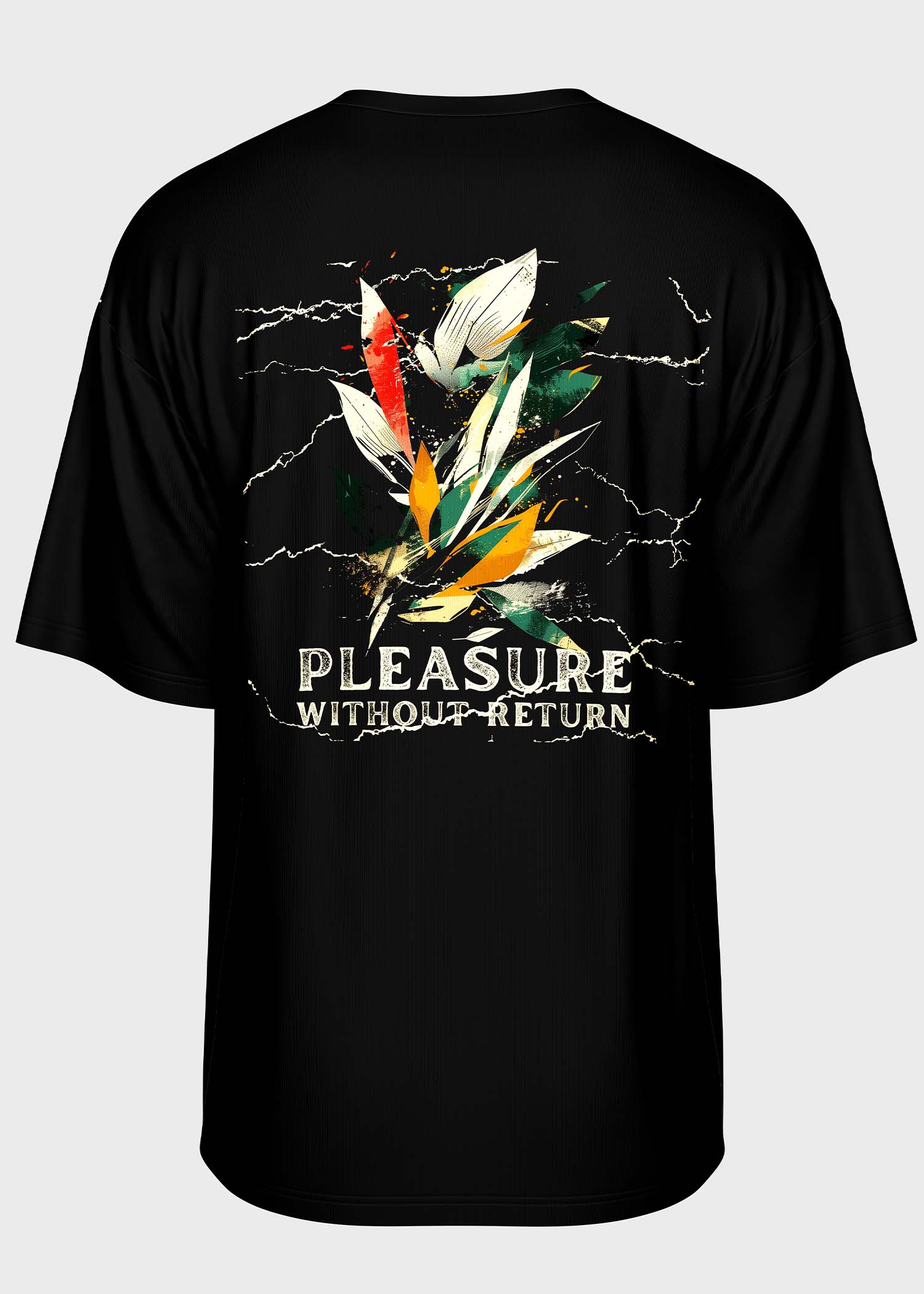 The Lotus Trap — Oversized Black Tee - Image 5