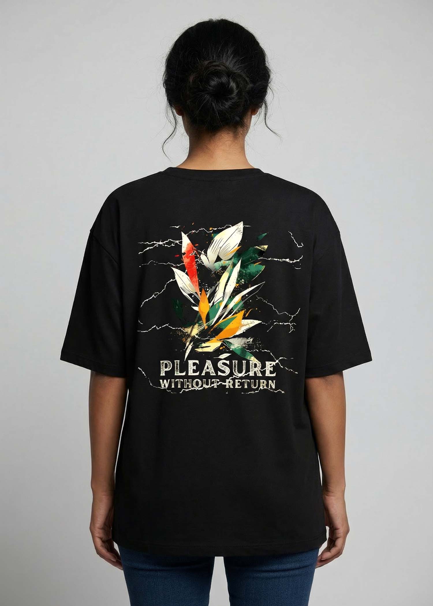 The Lotus Trap — Oversized Black Tee - Image 3