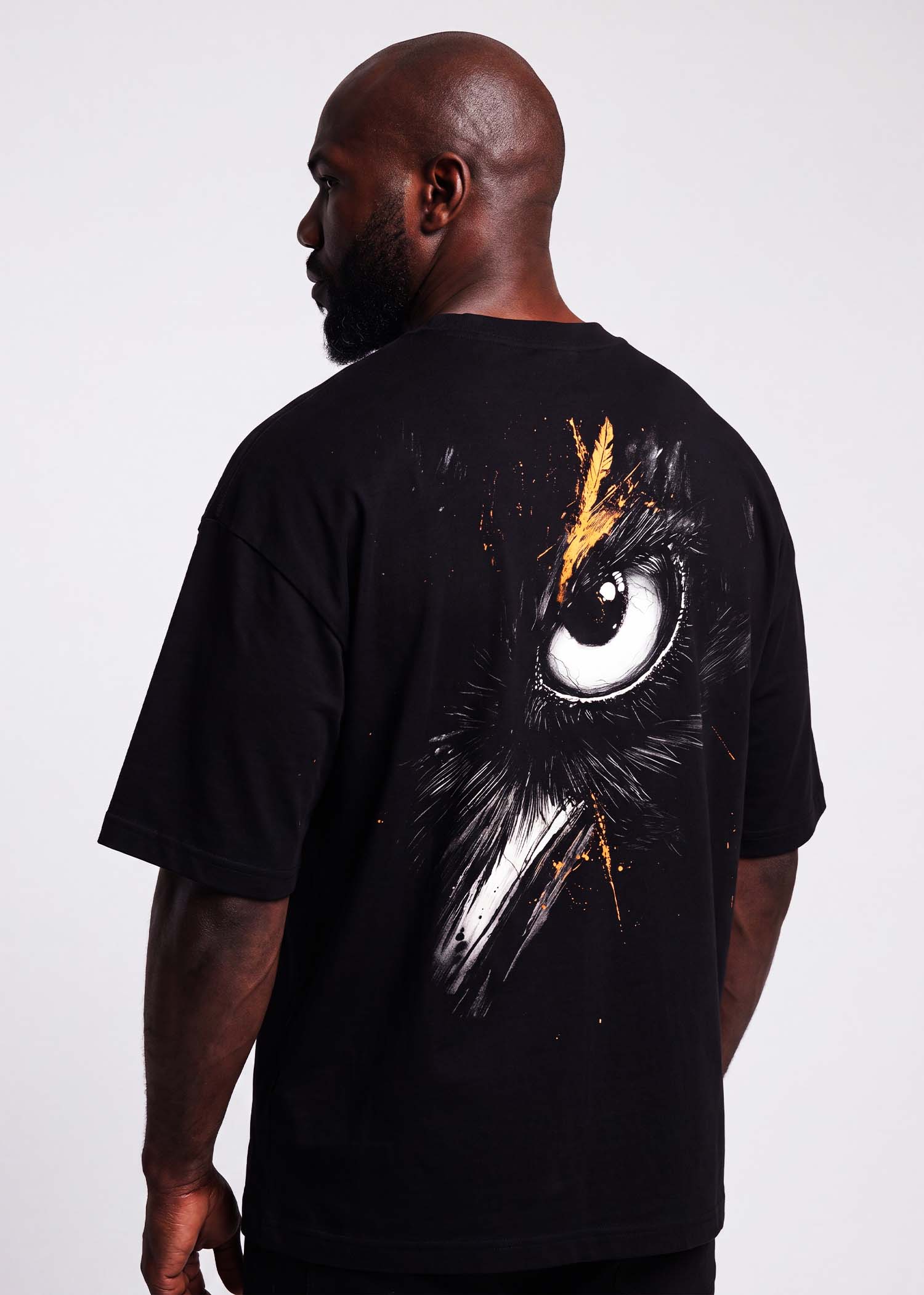 One Sees. One Remembers., Norse mythology oversized t-shirt by Neolithic Store — back print, second view