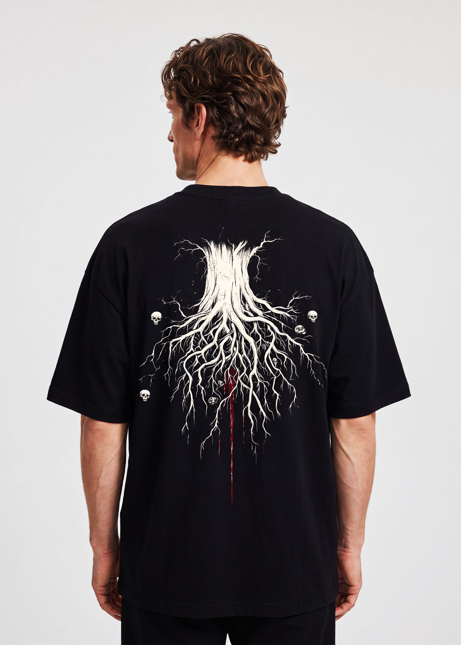 Yaxché — The Bleeding Ceiba, Maya mythology oversized t-shirt by Neolithic Store — back print