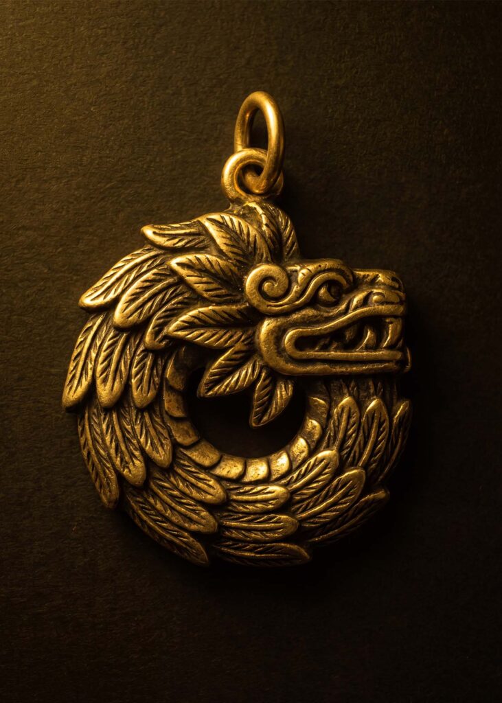 Kukulkan — The Coiled Serpent Pendant